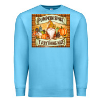 Ocean Blue Pumpkin Spice Everything Nice Gnome Premium Sweatshirt - MaliasSmallBusiness