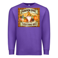 Purple Pumpkin Spice Everything Nice Gnome Premium Sweatshirt - MaliasSmallBusiness