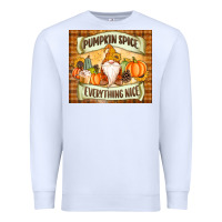 White Pumpkin Spice Everything Nice Gnome Premium Sweatshirt - MaliasSmallBusiness