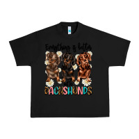 Black everything is better with dachshunds Urban Heavy Tee - JahusDesignShop