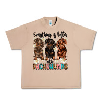 Burro everything is better with dachshunds Urban Heavy Tee - JahusDesignShop