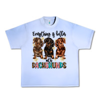 Grape Ice everything is better with dachshunds Urban Heavy Tee - JahusDesignShop