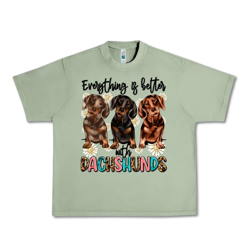 Everything Is Better With Dachshunds Urban Heavy Tee by JahusDesignShop | Teevron