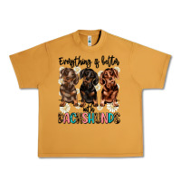 Peanut Butter everything is better with dachshunds Urban Heavy Tee - JahusDesignShop