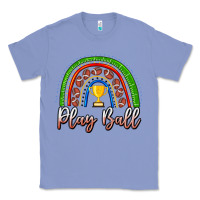 Colony Blue Play Ball Football Rainbow Classic Tee - CowhideDigitalArt