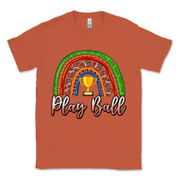 Copper Play Ball Football Rainbow Classic Tee - CowhideDigitalArt