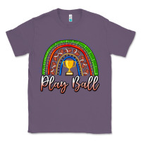 Lavender Play Ball Football Rainbow Classic Tee - CowhideDigitalArt