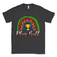 Smoke Play Ball Football Rainbow Classic Tee - CowhideDigitalArt