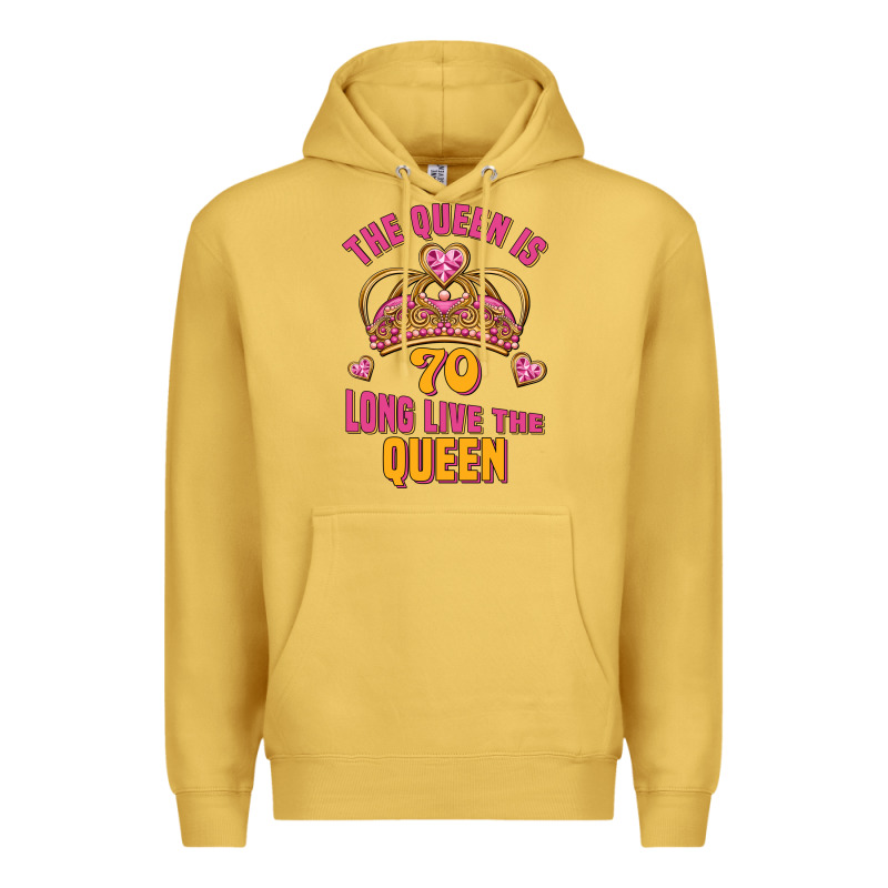 The Queen Is 70 Long Live The Queen Premium Hoodie by Jasminsmagicworld | Teevron