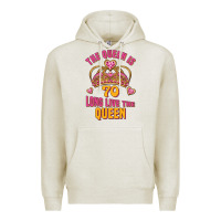 Oatmeal Heather the queen is 70 long live the queen Premium Hoodie - Jasminsmagicworld