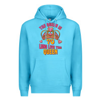 Ocean Blue the queen is 70 long live the queen Premium Hoodie - Jasminsmagicworld
