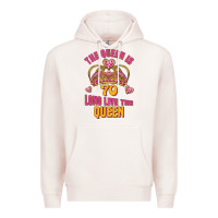 Pale Pink the queen is 70 long live the queen Premium Hoodie - Jasminsmagicworld