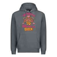 Rock the queen is 70 long live the queen Premium Hoodie - Jasminsmagicworld