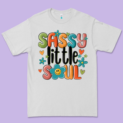 Premium Tee sassy little soul smiley