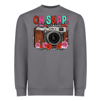 Storm oh snap rose grey leopard vintage camera Heavyweight Sweatshirt - FaDigitalArtStudio