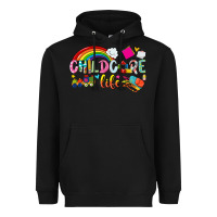 Black childcare life Heavyweight Hoodie - NancyCooperArtShop