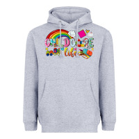 Heather Grey childcare life Heavyweight Hoodie - NancyCooperArtShop