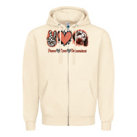 Sandshell Peace Love Dalmatians Zipper Hoodie - Jasminsmagicworld