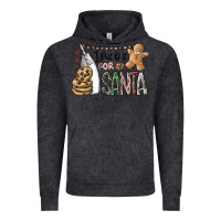 Vintage Black i put out for santa Vintage Hoodie - CowhideDigitalArt
