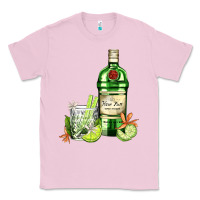 Bubblegum Pink gin tonic bottle and cocktail Classic Tee - AdoDesignShop