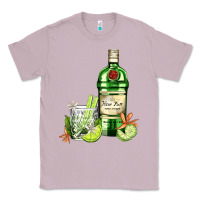 Lilac gin tonic bottle and cocktail Classic Tee - AdoDesignShop
