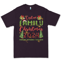 Plum custom family christmas 2024 marking memories toge Premium Tee - MaliasSmallBusiness