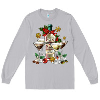 Moon Dust Christmas martini  and martini bottle Long Sleeve Tee - AdoDesignShop
