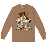 Toasted Coconut Christmas martini  and martini bottle Long Sleeve Tee - AdoDesignShop