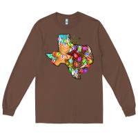 Chestnut christmas texas map Long Sleeve Tee - AdoDesignShop