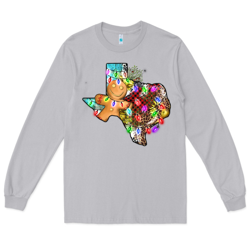 Christmas Texas Map Long Sleeve Tee by AdoDesignShop | Teevron