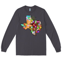 Smoke christmas texas map Long Sleeve Tee - AdoDesignShop