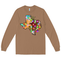 Toasted Coconut christmas texas map Long Sleeve Tee - AdoDesignShop