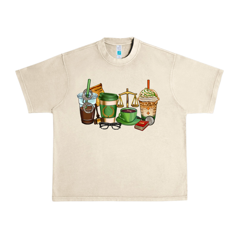 Lawyer Coffee Cups Urban Heavy Tee by AdoDesignShop | Teevron