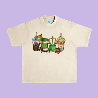 Lawyer Coffee Cups Urban Heavy Tee Designed By Adodesignshop