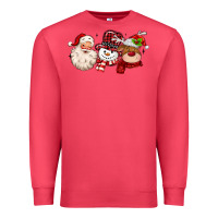 Cardinal santa snowman reindeer Premium Sweatshirt - MaliasSmallBusiness