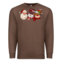 Chestnut santa snowman reindeer Premium Sweatshirt - MaliasSmallBusiness