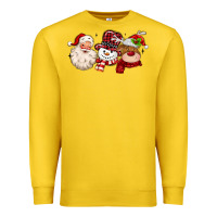 Lemon santa snowman reindeer Premium Sweatshirt - MaliasSmallBusiness