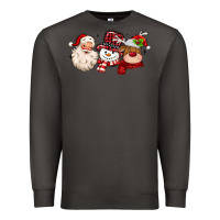 Smoke santa snowman reindeer Premium Sweatshirt - MaliasSmallBusiness