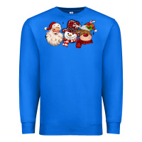 True Royal santa snowman reindeer Premium Sweatshirt - MaliasSmallBusiness