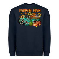 Navy pumpkin farm Heavyweight Sweatshirt - RacoonDesign