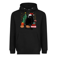 Black christmas black cat Heavyweight Hoodie - MaliasSmallBusiness
