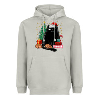 Moon Dust christmas black cat Heavyweight Hoodie - MaliasSmallBusiness