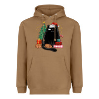 Toasted Coconut christmas black cat Heavyweight Hoodie - MaliasSmallBusiness