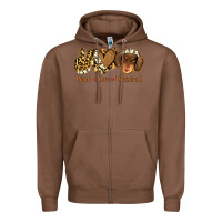 Chestnut Peace Love Dachshund Zipper Hoodie - Jasminsmagicworld