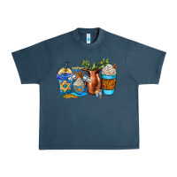 Midnight Navy hannukah coffee cups Urban Heavy Tee - AdoDesignShop