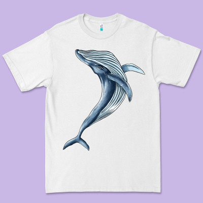 Humpback Whale Jumping Premium Tee Designed By Barkaloodesign