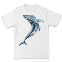 White humpback whale jumping Premium Tee - BarkalooDesign
