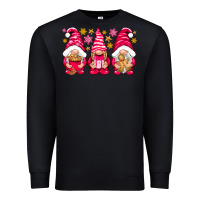 Black Pink Christmas gnomes Premium Sweatshirt - NancyCooperArtShop