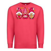 Cardinal Pink Christmas gnomes Premium Sweatshirt - NancyCooperArtShop