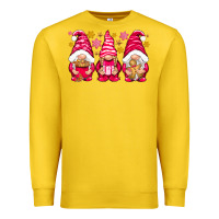 Lemon Pink Christmas gnomes Premium Sweatshirt - NancyCooperArtShop